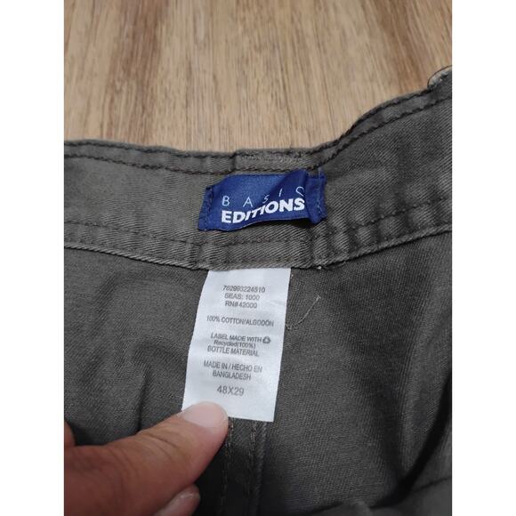 Basic Edition KMART Big Mens Cargo Pants 48x29 New With Tags - Picture 3 of 10